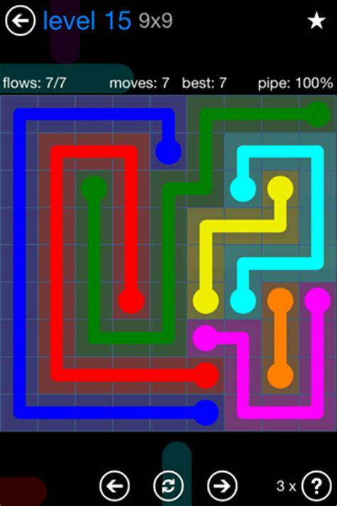 Flow Free Bonus Pack 9 X 9 Level 15 .